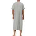 thumbnail image 3 of Lars Amadeus Nightshirts for Men's Loose Fit Short Sleeves Sleep Shirts Comfy Nightgown, 3 of 4