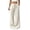 *White, variant on VBVC Women's Cotton Linen Wide Leg Pants , Drawstring Sweatpants For Women , Ladies' Summer Fall Trousers with Pockets, Khaki , S-2XL