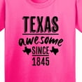 thumbnail image 4 of Inktastic Texas Awesome Since 1845 Youth T-Shirt, 4 of 5