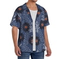 thumbnail image 4 of Xecao offers the Sunflowers for Men's Casual Short-sleeved Shirt, a button-up collared shirt with a pocket, perfect for beach vacations and yacht travel in the Small size., 4 of 7