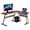 Brown, variant on Ivinta L-shape Computer Desk with Keyboard Tray, Corner Desk, Brown