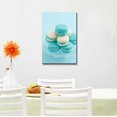 thumbnail image 3 of wall26 - Canvas Prints Wall Art - Light Blue and White Macaroons with Buttercream Filling | Modern Wall Decor/Home Decoration Stretched Gallery Canvas Wrap Giclee Print. Ready to Hang - 12" x 18, 3 of 5