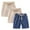 Navy, variant on ZACPNCV Toddler Boys Girls Shorts 3-Pack Cotton Linen Summer Casual Shorts Kids Solid Sport Short Pants with Drawstring Black 2-3 Years