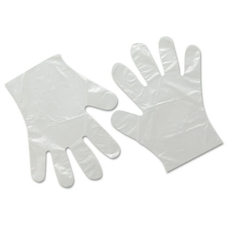 Royal Paper Products RDPG100M Single-use Polyethylene Gloves, Medium, 10000/carton