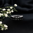 thumbnail image 6 of Rosec Jewels Black Onyx Half Eternity Ring - AAA Quality Certified - Wedding Anniversary Ring for Women - Ready to Gift, 925 Sterling Silver, US 4.00, 6 of 8