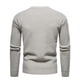 thumbnail image 5 of Primavera y otoño de los hombres Nuevos hombres jóvenes Prendas de punto Slim Fit Cuello redondo Suéter Suéter Camisa de fondo de color sólido informal Suéter de gran tamaño Pompotops oipoqjl39722, 5 of 5