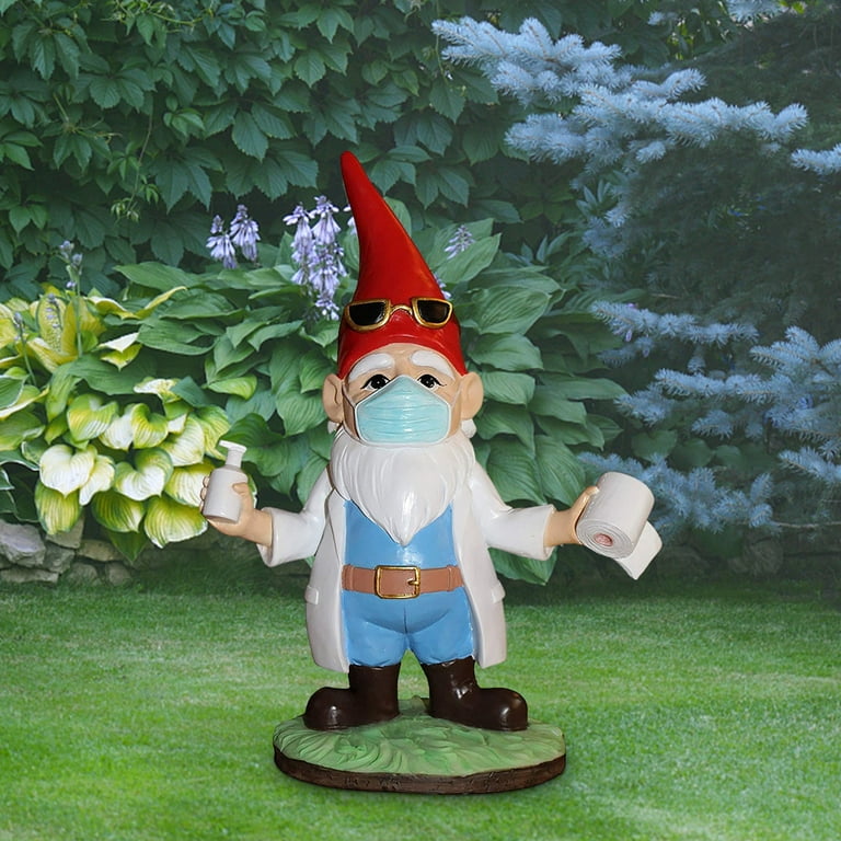 NEGJ Resin DoctorA Garden Gnome Dwarf ElfA Outdoor Courtyard