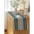 thumbnail image 5 of Table Runner 72 Inches Long for Kitchen Dining, Sage Green Boho Dresser Scarf Farmhouse, Dining Table Decorations for Wedding/Parties, Vintage Ethnic Tribe Retro Abstract Art 13 x 72 In, 5 of 8