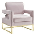 thumbnail image 1 of TOV Furniture Avery 21" Chaise Moderne en Velours Rose/or, 1 of 6