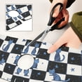 thumbnail image 6 of Yayeee Faucet Mat for Kitchen Sink 30" Diatomite Long Splash Guard Pad, Blue Cat Stars, 6 of 7