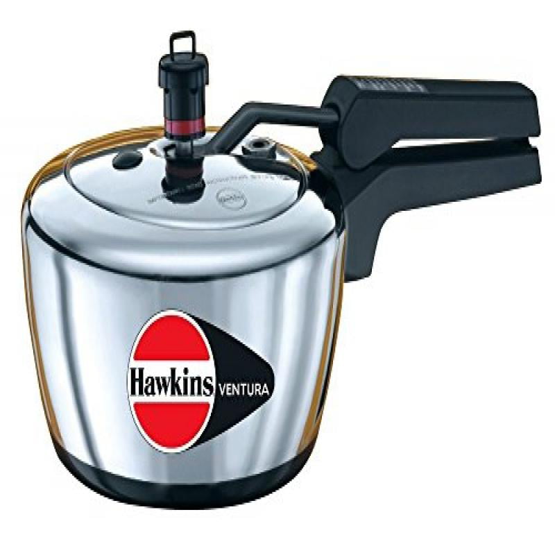 2.0-Litre V10 Hawkins Ventura Hard Anodised Black Base Pressure Cooker