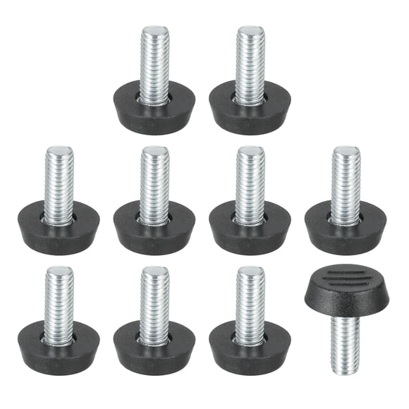 Uxcell Thread Adjustable Furniture Levelers, Furniture Feet Levelers Screw M8 x 20mm
