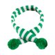 thumbnail image 1 of Bufanda navideña para mascotas, disfraz navideño, bufanda de punto decorativa para mascotas de conejo raya verde, 1 of 9