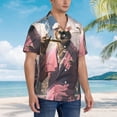 thumbnail image 3 of Disketp Stylish Kangaroo In Suit Hawaiian Shirts for Men,Mens Casual Short Sleeve Button Down Shirts Beach Shirt,XX-Large, 3 of 7