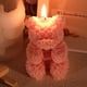 thumbnail image 4 of Decoraciones para San Valentín, adornos para San Valentín, regalos para San Valentín, vela de aromaterapia con forma de oso rosa para baja temperatura., 4 of 6