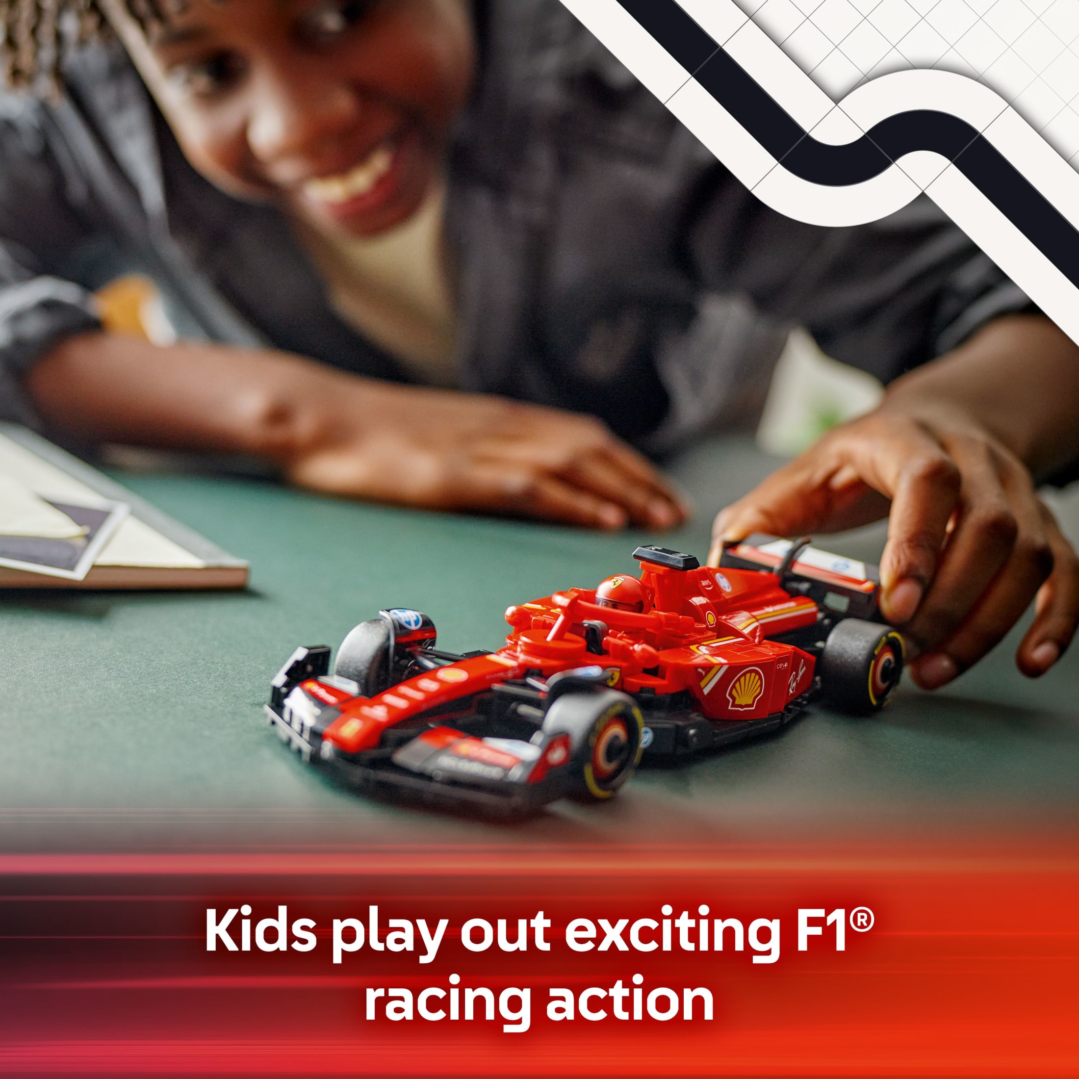 LEGO Speed Champions Ferrari SF-24 Coche de Carreras F1 de Juguete - Set de Construcción para Niños, Niñas y Niñas, Mayores de 10 Años - Regalo para Cumpleaños - Kit de Modelo de Coche Ferrari F1 para Exhibir o Jugar - 77242 4
