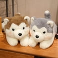 thumbnail image 2 of 30/40CM Cute Husky Dog Plush Toy Stuffed Animal Soft Kawaii Lying Brown Pet Puppy Pillow Doll Toys for Xmas Gift, 2 of 6