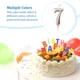 thumbnail image 3 of Velas de cumpleaños Cateissary Decoración de pasteles color Oro Plata, 3 of 6