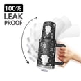 thumbnail image 3 of Black and White Halloween Elements Pattern Tumbler with Handle and Lid,40oz Double Wall Vacuum Insulated Tumbler,Cups Gift for Women and Men, 3 of 7
