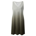 thumbnail image 4 of SMihono Robes Bohémiennes d'Été pour Femmes Grande Taille Mode Femmes Décontractée Aguichant Col en V Imprimé Été Dentelle Sans Manches Mini Robe, 4 of 4