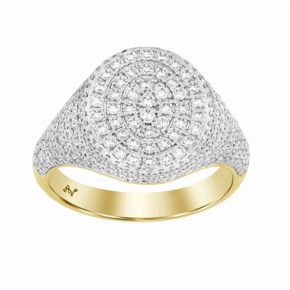 Bellano Women's Ring 1.00CT Round Diamond 10K Yellow Gold