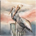 thumbnail image 1 of Cuadro Decorativo - Pelícanos al atardecer Jr  Impresión en canvas, estrechado, 1 of 2