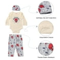 thumbnail image 5 of Disney Clothes Baby Boys Bodysuit, Pants & Hat 3-Piece Outfit Set – Mickey Mouse, Lion King, Stitch, Pooh, Cars, & Spiderman (0/3M–6/9M), 5 of 8