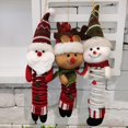 thumbnail image 4 of Gibobby Productos navideños Papá Noel Muñeco de nieve Suministros decorativos colgantes Muelle oscilante Muñeca Muñeca Regalo(C), 4 of 4