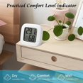 thumbnail image 3 of Indoor Thermometer Hygrometer, 2PCS Mini High Accuracy Digital Indoor Hygrometer Thermometer, Accurate Thermometer and Hygrometer for Home, Office, Re, 3 of 5