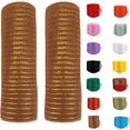 thumbnail image 1 of 2 Rolls Red Mesh Ribbon, Christmas Deco Mesh 10 Inch x 30 Feet Each Roll, Metallic Red with Foil Ribbon for Christmas Tree Decorations Halloween Party Decor Crafts Wreaths,Marrón, 1 of 7