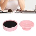 thumbnail image 1 of Makeup Brush Cleaning Box, Wet Dry Use Color Removal Sponge Pink Portable Cosmetic Brush Cleaner  for Home, 1 of 7