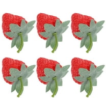 HOMEMAXS  6 Pcs Small Hair Clips Strawberry Barrettes Baby Miss