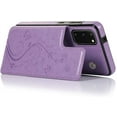 thumbnail image 6 of Phone Case for Samsung Galaxy S20 Glaxay S 20 5G 6.2 inch with Tempered Glass Screen Protector Card Holder Wallet Cover Stand Flip Leather Cell Accessories Gaxaly 20S G5 Cases Women Girls Men Purple, 6 of 13