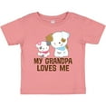 thumbnail image 3 of Inktastic My Grandpa Loves Me Girls Girls Baby T-Shirt, 3 of 5
