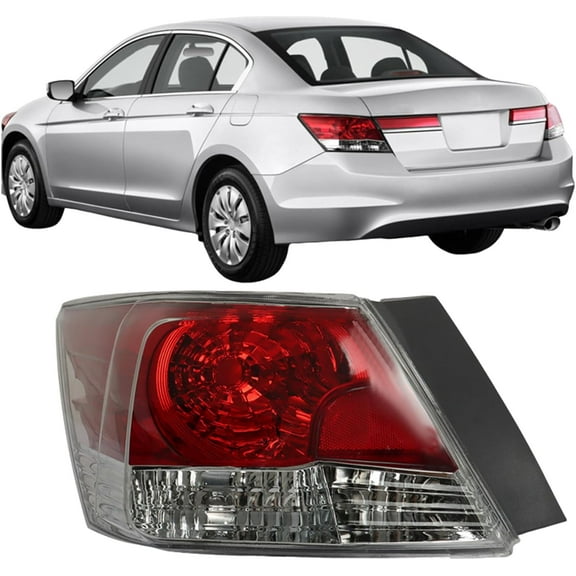 SEBLAFF Rear Brake Tail Light Assembly Replacement for Honda Accord 2008-2012 Driver Side Brake Tail Lamp 33550TA0A01, HO2800172