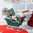 thumbnail image 5 of The Uniquely Themed Sleigh Vase In Green Enhances Any Space With Festive And Seasonal Charm For Home Or, 5 of 5