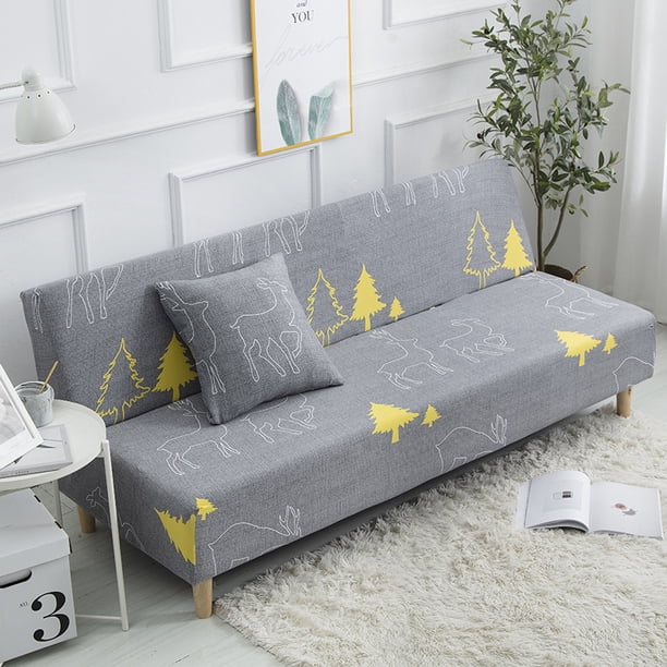 Funda de sofá elástica, funda todo incluido, funda de sofá cama plegable universal sin reposabrazos, cojín de sofá, funda de sofá cama antideslizante