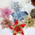 thumbnail image 4 of Chendee Christmas Flower Simulation Wreath Accessories Christmas Tree Decoration,Pink, 4 of 7