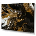 thumbnail image 2 of Designart "Gold Black Marbled Dreamscape III" Modern Geometric Wall Art For Kitchen, 2 of 5