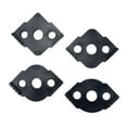 thumbnail image 1 of DYNWAVECA 4 Pcs Modèles, Angle, Broyage Radial pour Menuiserie, R5 R15, Motifs de Perceuse, Noir, 1 of 7