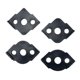 thumbnail image 1 of Plantillas de 4 piezas, ángulo, enrutamiento rápido para carpintería, 15, enrutamiento redondeado Negro, 1 of 7