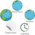 thumbnail image 3 of Earth Stickers Round Earth Cartoon Sticker Plastic Waterproof Small Blue Earth Self-adhesive Picture Decal Planner Stickers for DIY Craft Scrapbooking Laptop Luggage Cup Book Diary 0.98Inch, 3 of 6