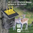 thumbnail image 4 of Solar Powered Night Vision Trail Camera 50MP 4K Hunting Cameras 0.3S Trigger Time Trail Camera Hunting Accessories(B), 4 of 5