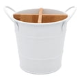 thumbnail image 1 of Naiovety Cubiertos Cuchara Tenedor Estante de almacenamiento Divisor Utensilio Caddy Vajilla Compartimento Organizadores de utensilios de cocina Blanco balde, 1 of 1