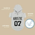 thumbnail image 3 of Pet Artist Pet Dog Hoodie Clothes Custom Personalized Name Number ID Warm Sweatshirt XS-5XL, 3 of 13