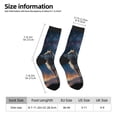 thumbnail image 2 of Fotbe Night Sky Wolf Calcetas Largas con Estampado para Hombre y Mujer – Calcetas de Compresión Transpirables y Elásticas, Viajar y Uso Diario Talla 5-11, 2 of 6