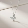 thumbnail image 6 of 14K Gold Plated Butterfly Necklaces for Women 925 Sterling Silver Cute Butterfly CZ Pendant Necklace Dainty Insect Animal Charm Chain Necklace Jewelry Birthday Gifts for Mom Daughter, 6 of 6