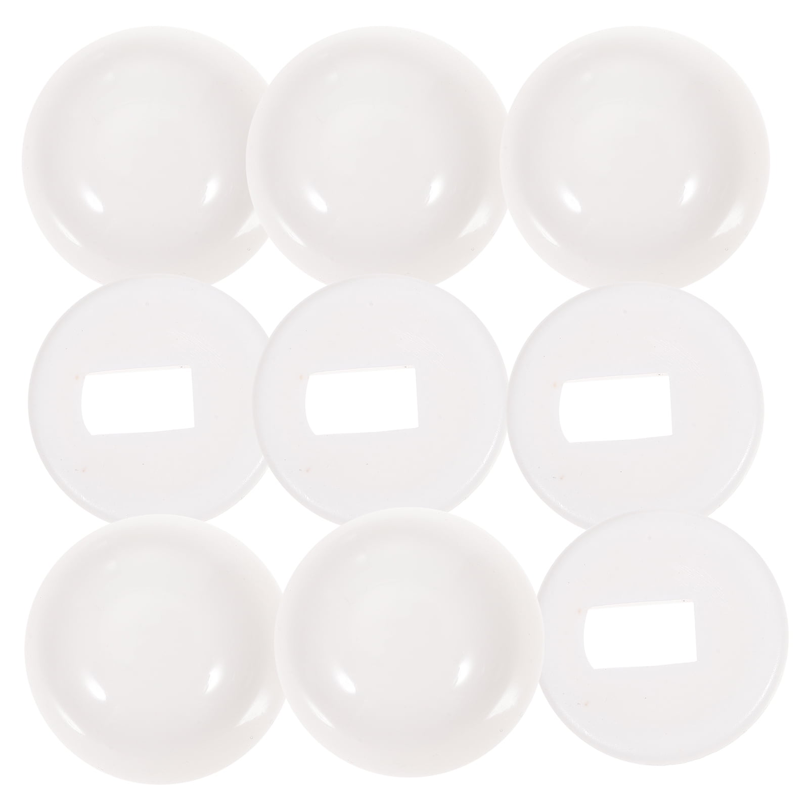 5 Sets Toilet Bolt Cover Round Toilet Pushon Bolt Cap Toilet Screw