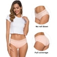 thumbnail image 2 of SMZ Cotton Panties for Women Bikini Underwear Hipster Underpants Lace Briefs Pack 5 PCS, 2 of 8
