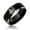 Black, variant on Bling Jewelry Mens Square & Compass Freemason Titanium Wedding Band Ring Silver Tone Comfort Fit